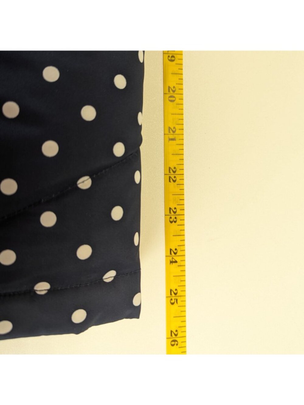 Lands End Womens Medium Puffer Vest Quilted Polka Dot Navy Zipper Front - Picture 7 of 7